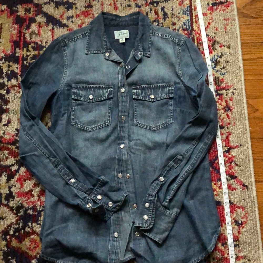 J Crew western denim shirt